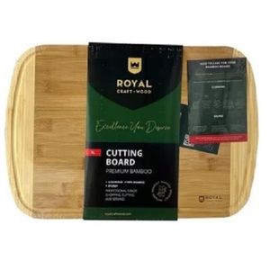 Bamboo Cutting Boards for Kitchen, Wood Chopping Boards with Juice Groove